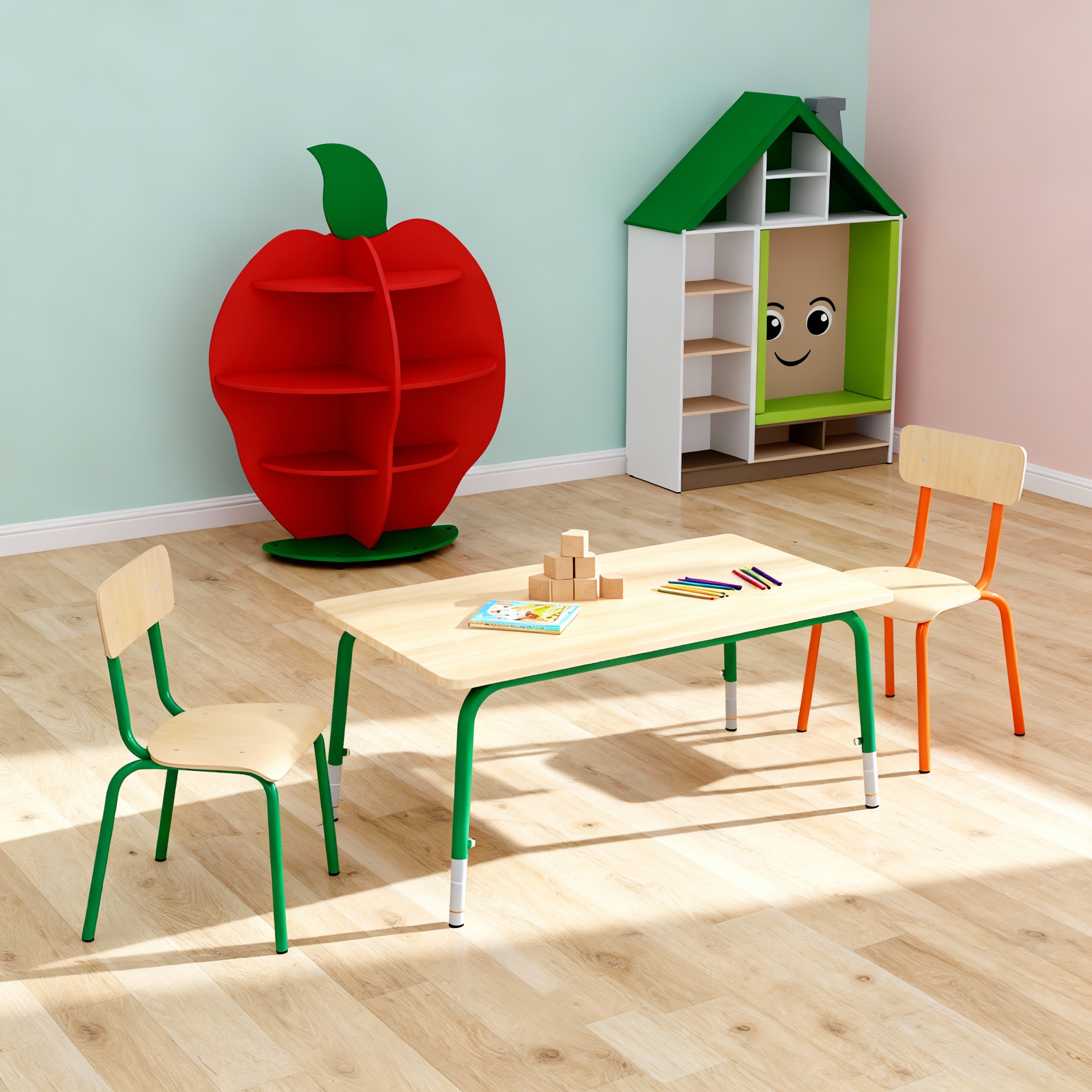 Krzesło przedszkolne STOLMIŚ – rozmiary 1-4 (Kopia) - obrazek 3